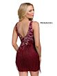 Primavera Couture 3805 Fringe Skirt V-Neck Dress