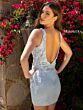 Primavera Couture 3807 Open V-Back Embellished Dress