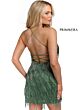 Primavera Couture 3812 Lace-Up Back Fringe Dress