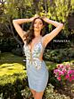 Primavera Couture 3821 Butterfly Bodice Criss Cross Back Dress