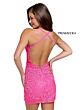 Primavera Couture 3823 Plunging Neckline Criss Cross Back Dress