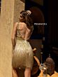 Primavera Couture 3828 Fringe Skirt Floral Top Dress