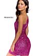 Primavera Couture 3830 Linear Beadwork One Shoulder Dress