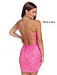 Primavera Couture 3837 Floral Appliques Lace-Up Back Dress