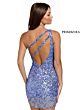 Primavera Couture 3846 Floral Hem One Shoulder Dress