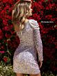 Primavera Couture 3853 One Sleeve Sequin Dress