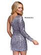 Primavera Couture 3858 One Sleeve Fringe Sequin Dress