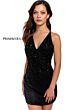 Primavera Couture 3859 Criss Cross Back Embellished Dress