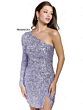 Primavera Couture 3860 High Slit One Sleeve Dress
