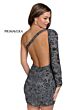 Primavera Couture 3865 Floral Beadwork One Sleeve Dress