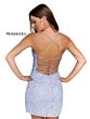Primavera Couture 3891 Slit Skirt Lace-Up Back Dress