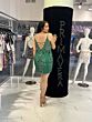 Primavera Couture 14095 Plunging Neckline Floral Plus Size Dress