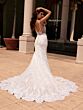 Primavera Couture 11101 Illusion Back Scalloped Hem Bridal Gown