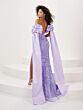 Panoply 14155 Detachable Sleeves Plunging Neck Dress