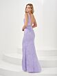 Panoply 14167 Beaded Belt Open Back Dress
