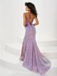 Panoply 14178 Sheer Sides Lace-Up Sequin Dress - Stock Only