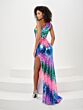 Panoply 14184 Rainbow Sequin One Shoulder Dress