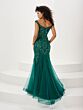 Panoply 14185 Floral Sequin Off The Shoulder Dress