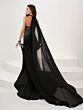 Panoply 14197 Watteau Train Beaded Bodice Dress