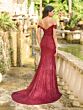 Christina Wu 22217 Draped Sleeve Ruched Bodice Bridesmaid Dress - Stock Only
