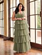 Christina Wu 22256 Layered Skirt Ruched Top Bridesmaid Dress - Stock Only