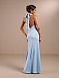 Christina Wu 22200 Tie-Back Halter Pleated Bridesmaid Dress