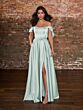 Christina Wu 22239 Flutter Sleeve Bow Belt Bridesmaid Dress