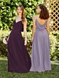 Aubergine (Chiffon with Satin Band)
