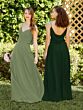 Hunter Green (Chiffon with Satin Band)