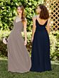 Navy (Chiffon with Satin Band)