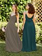 Teal (Chiffon with Satin Band)