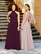 Sangria (Chiffon with Satin Band)