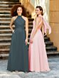 Slate (Chiffon with Satin Band)