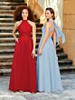 Sky Blue (Chiffon with Satin Band)