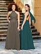 Teal (Chiffon with Satin Band)