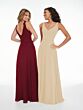 Champagne (Chiffon with Satin Band)