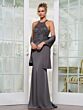 Rina Di Montella RD2755 Halter Neckline Lace Bodice Dress