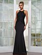 Rina Di Montella RD2755 Halter Neckline Lace Bodice Dress