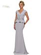 Rina Di Montella RD2971 Cap Sleeves Peplum Dress