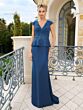 Rina Di Montella RD2971 Cap Sleeves Peplum Dress