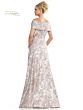 Rina Di Montella RD2986 Off The Shoulder Jacquard Dress