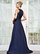 Rina Di Montella RD3121 V-Neck Removable Shawl A-Line Dress