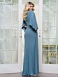 Rina Di Montella RD3238 Flutter Sleeve V-Neck Side Streamer Dress