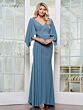 Rina Di Montella RD3238 Flutter Sleeve V-Neck Side Streamer Dress
