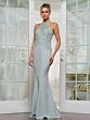 Rina Di Montella RD3243 Illusion Back Halter Neck Dress
