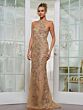 Rina Di Montella RD3247 Back Button Halter Neck Lace Dress