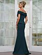 Rina Di Montella RD3256 Floral Belt Off The Shoulder Peplum Dress
