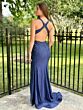 Sherri Hill 57166 Plunging V-Neck Cross Back Dress