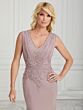 Christina Wu 17009 V-Neck with Cape Dress
