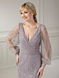 Christina Wu 17124 Bishop Sleeves Embellished Dress